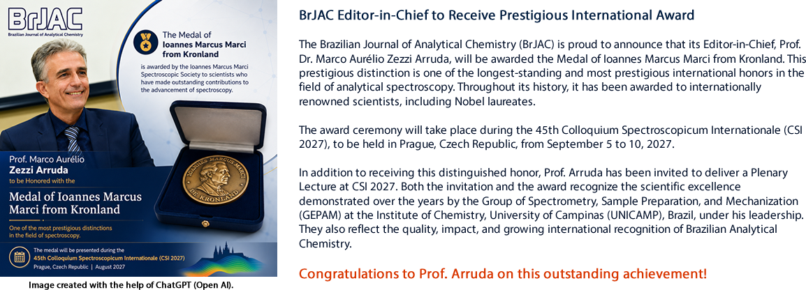 BrJAC Editor-in-Chief to Receive Prestigious International Award
